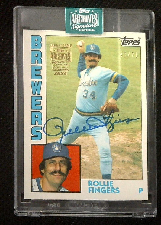 ROLLIE FINGERS 2024 TOPPS ARCHIVES SIGNATURE SERIES AUTO /71 MILWAUKEE BREWERS