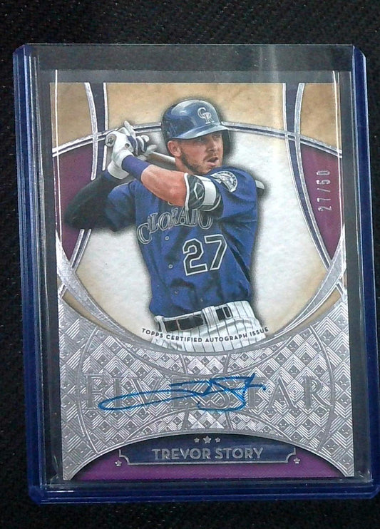 TREVOR STORY 2017 TOPPS FIVE STAR AUTOGRAPH AUTO /50 COLORADO ROCKIES