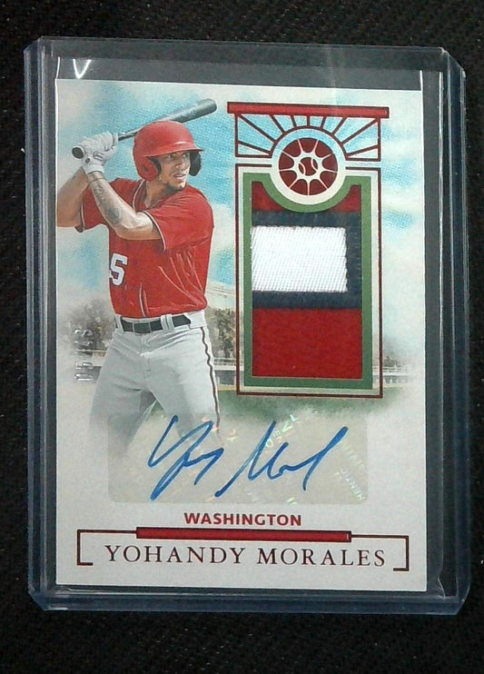 2024 Panini Boys of Summer Autograph Patch Yohandy Morales Nationals /49