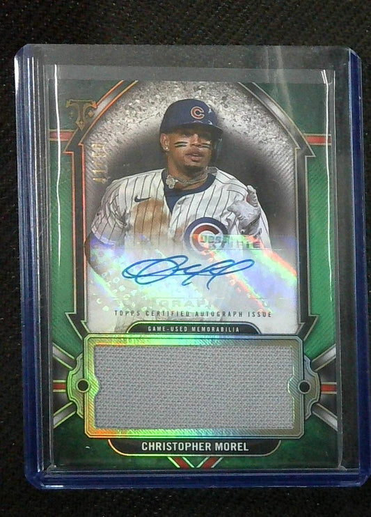 2024 Topps Triple Threads Christopher Morel Game Worn Parallel Relic Card /50