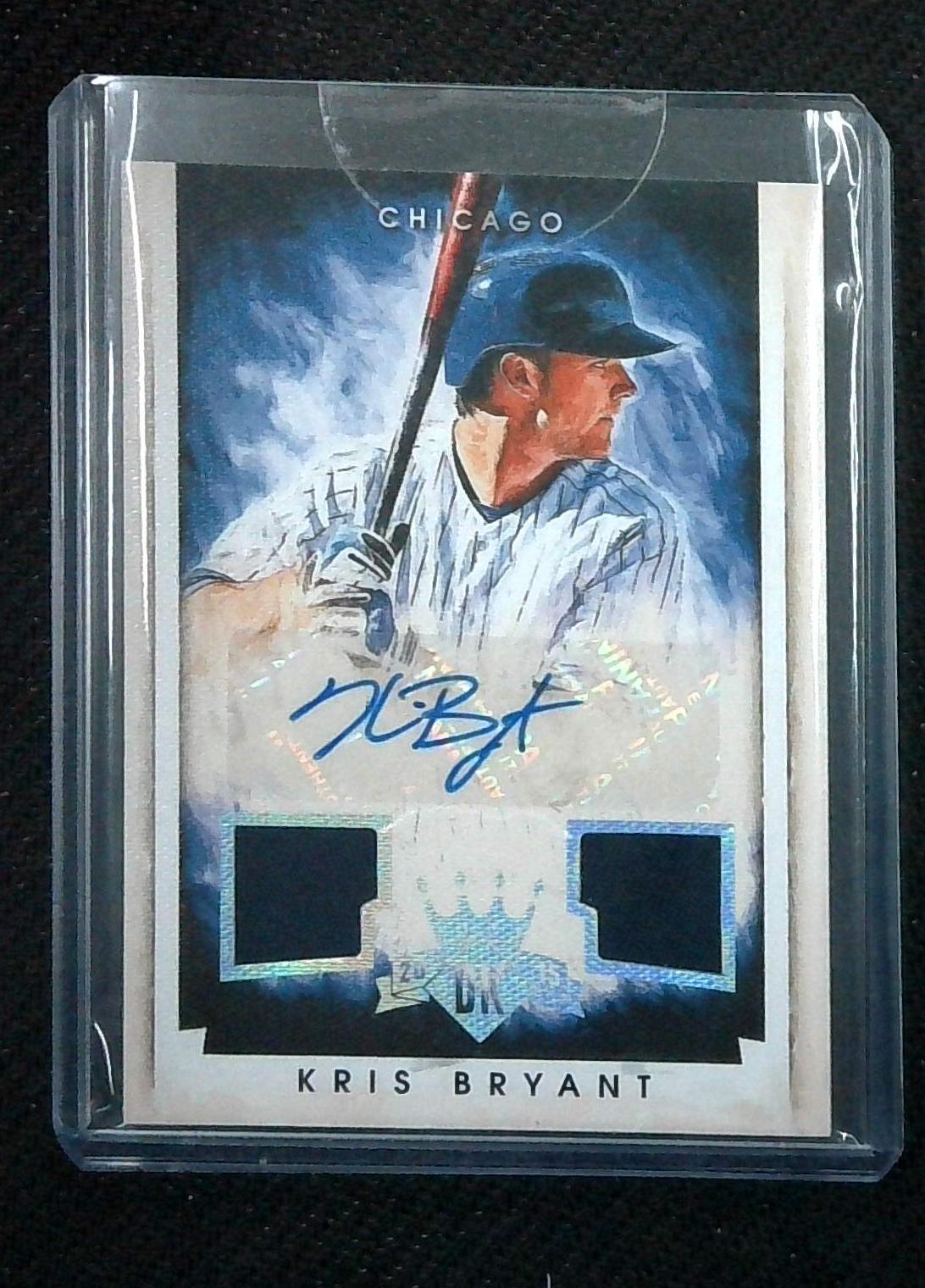 2015 Diamond Kings DK Signature Materials Silver /99 Kris Bryant Rookie Auto