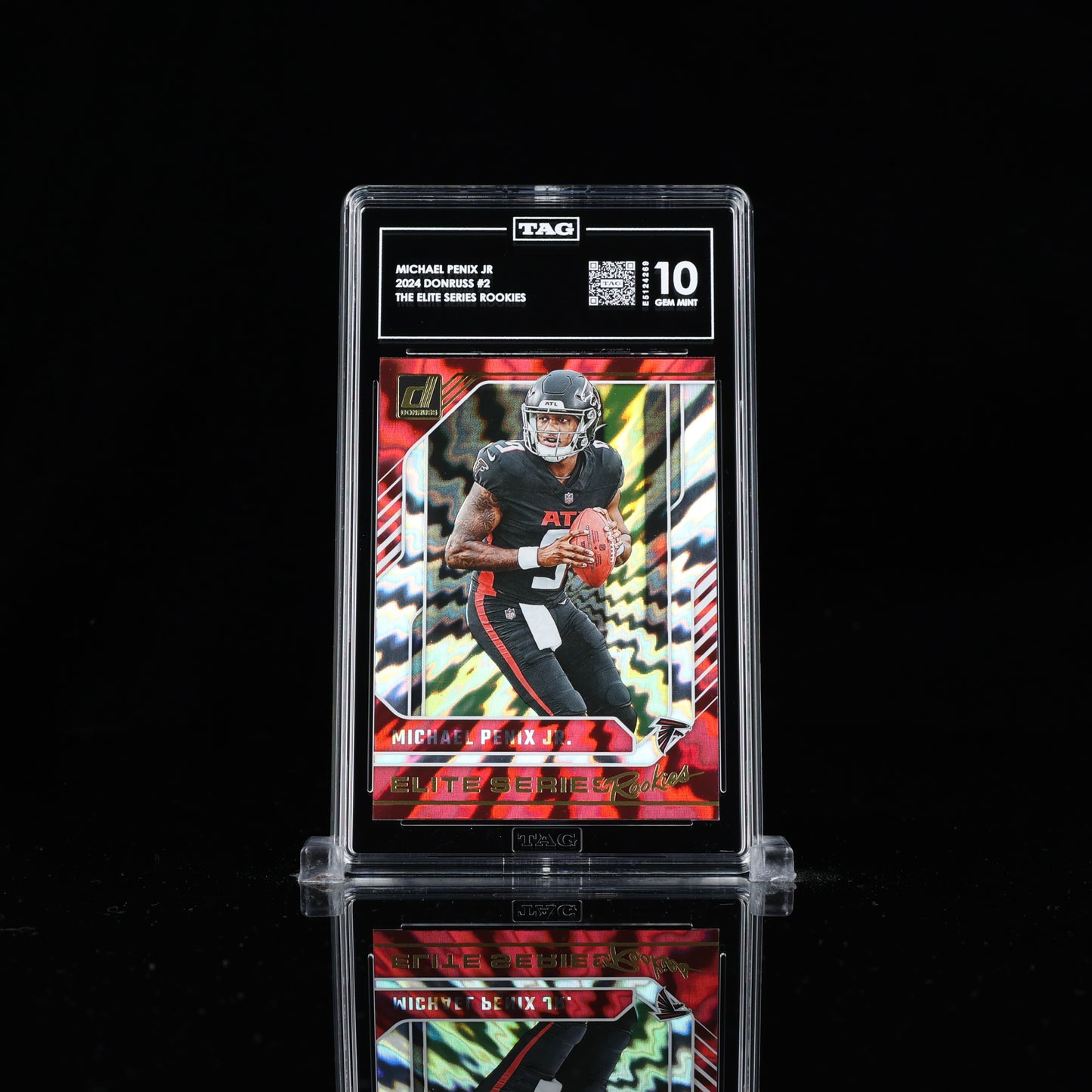 2024 PANINI DONRUSS THE ELITE SERIES ROOKIES #2 MICHAEL PENIX JR. RC TAG 10