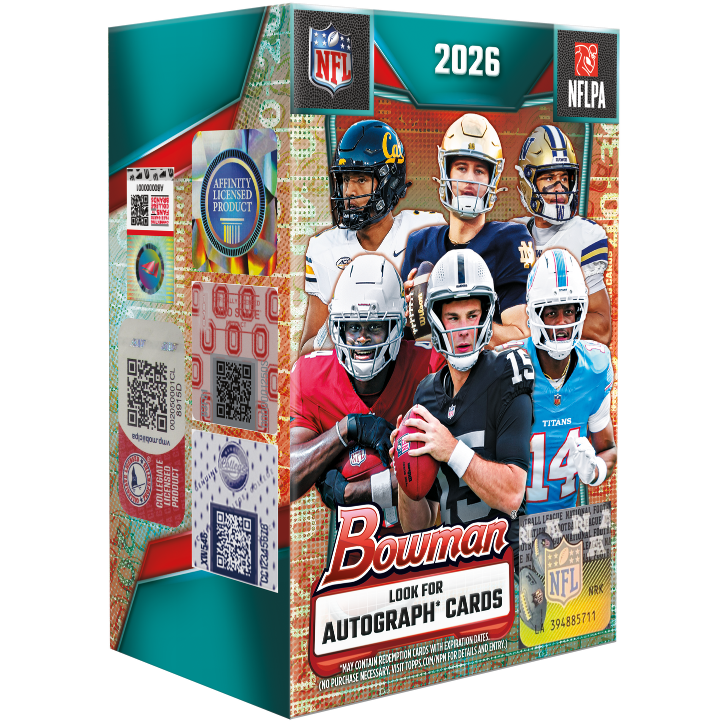 2026 2026 Bowman Football Blaster Box Football Blaster Box box image