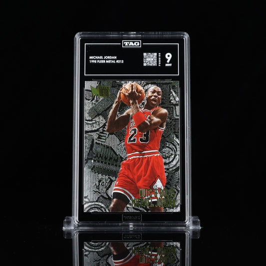 1995-96 Fleer Metal #212 Michael Jordan TAG 9 Mint - Chicago Bulls