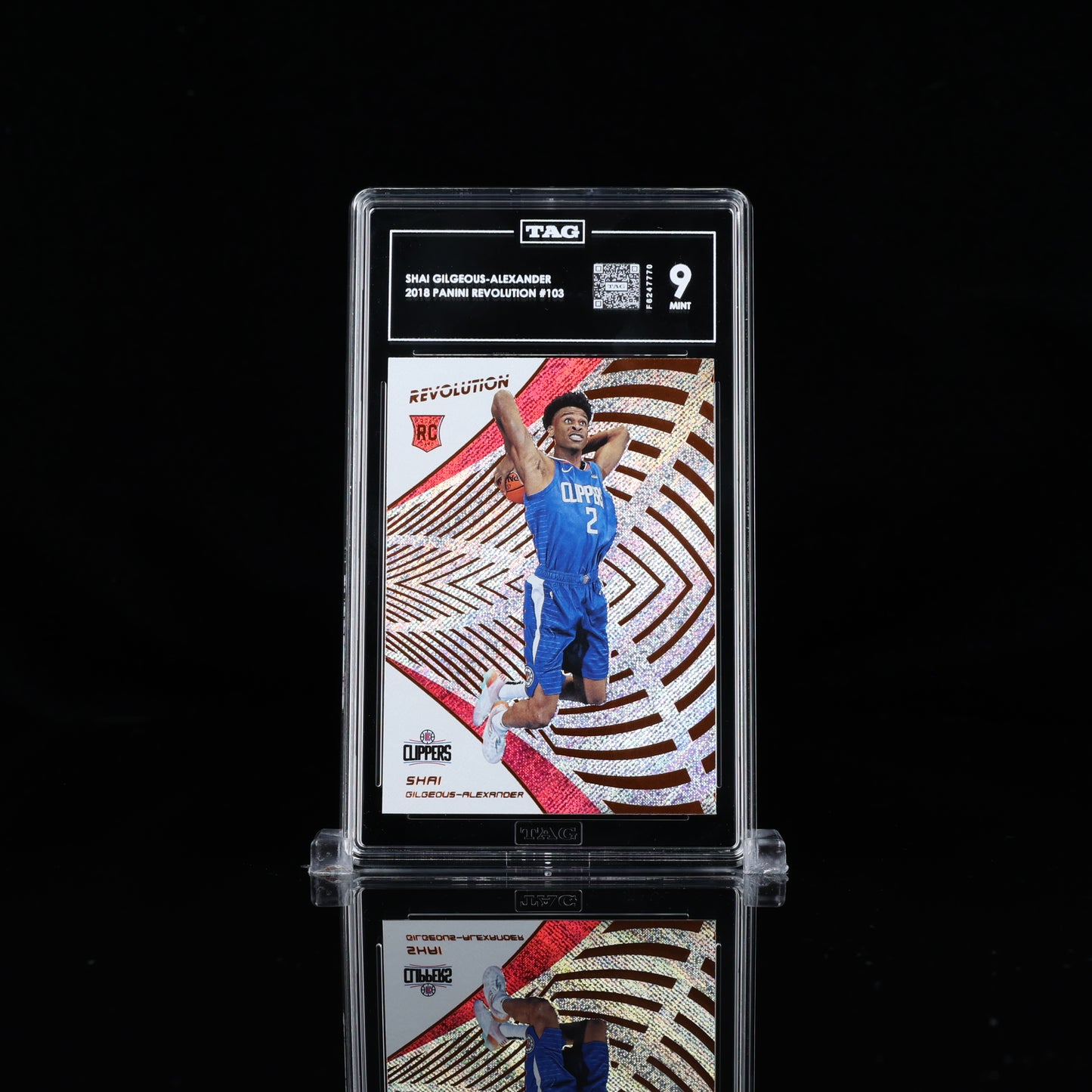 Shai Gilgeous-Alexander 2018 Panini Revolution TAG 9 #103 Rookie RC Card