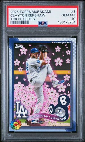 PSA 10! Clayton Kershaw - 2025 Topps Tokyo Series Takashi Murakami Dodgers