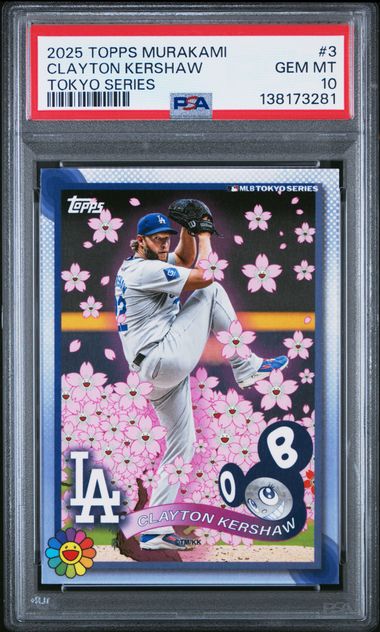 PSA 10! Clayton Kershaw - 2025 Topps Tokyo Series Takashi Murakami Dodgers
