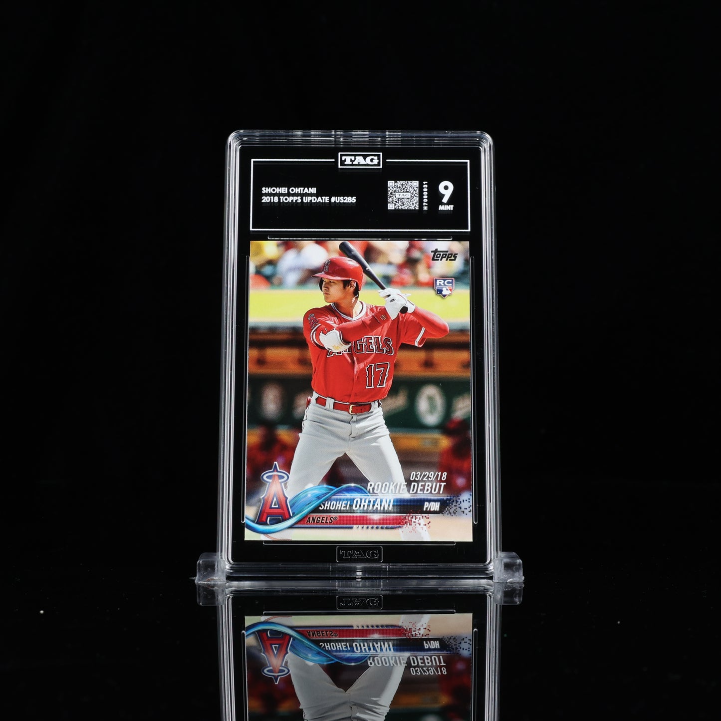 2018 Topps Update #US285 Shohei Ohtani Angels RC Rookie TAG 9 MINT