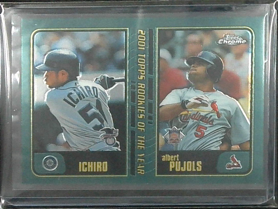 2001 Topps Chrome Rookies Of The Year #T99 Albert Pujols (RC), Ichiro Suzuki (RC)
