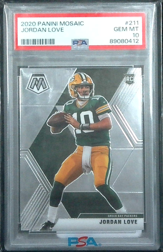 2020 Panini Mosaic JORDAN LOVE Rookie PSA 10