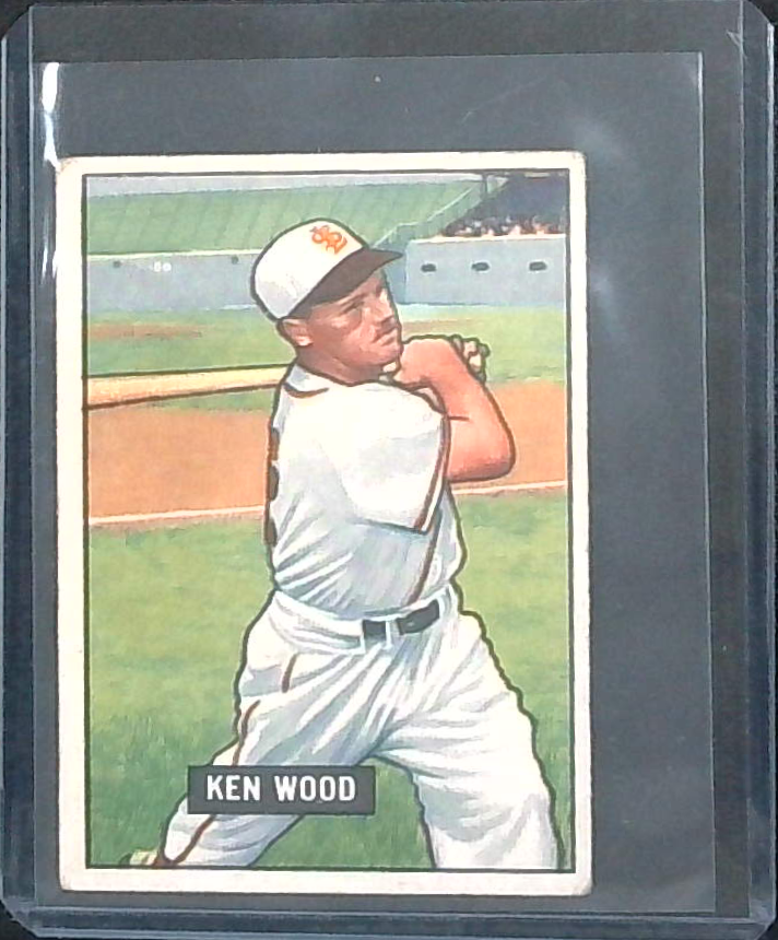 1951 Bowman Baseball Ken Wood #209
