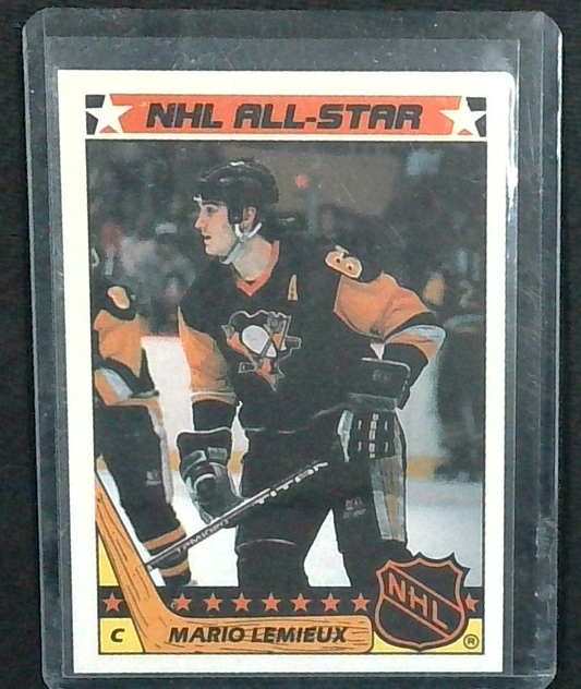 1987-88 TOPPS HOCKEY MARIO LEMIEUX NHL ALL-STAR STICKER