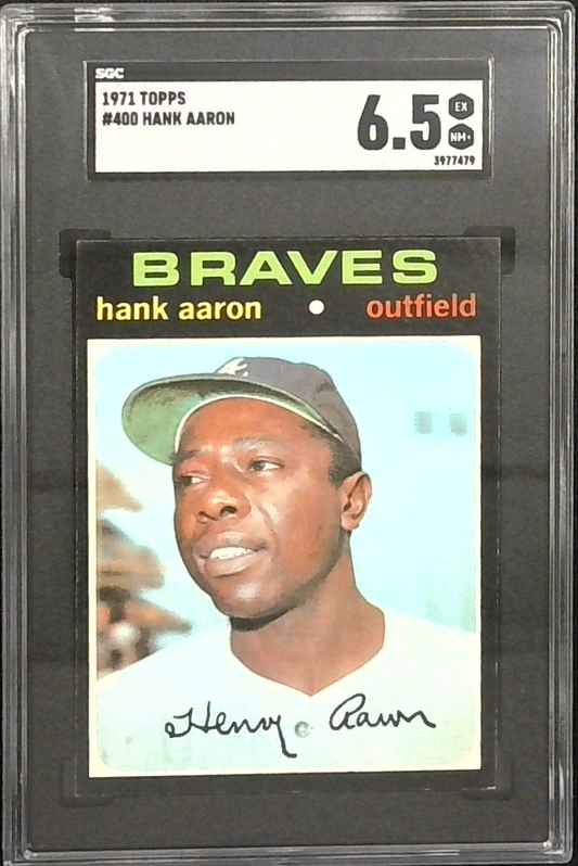 1971 TOPPS HANK AARON #400 SGC 6.5