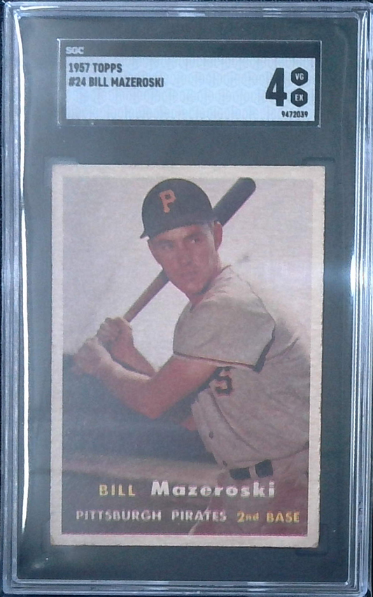 1957 Topps Bill Mazeroski SGC 4
