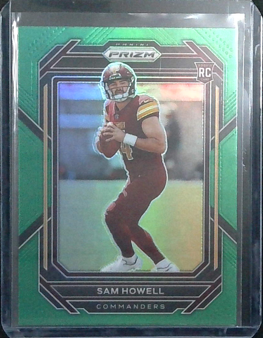 2023 Prizm Football Sam Howell Green Prizm