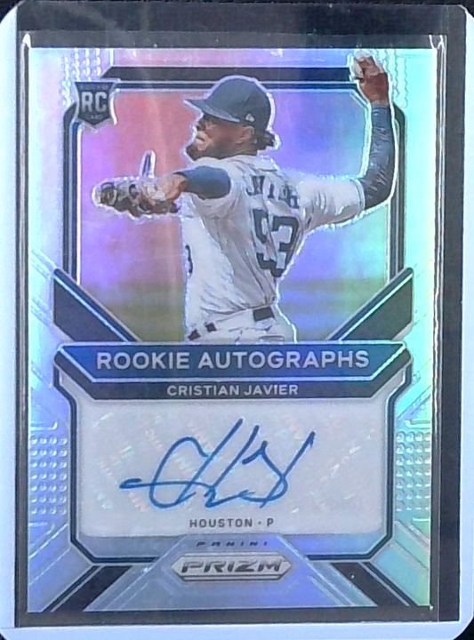 2021 Panini Prizm Cristian Javier Silver Rookie Auto