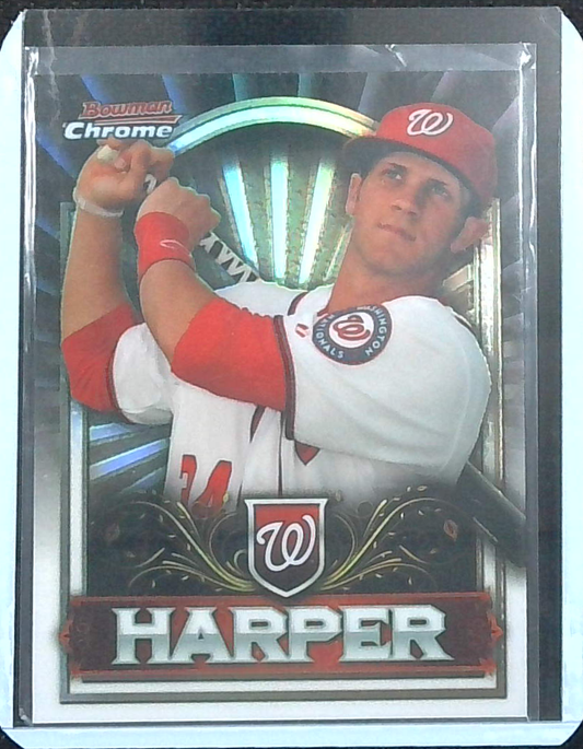 2011 Bowman Chrome Bryce Harper  Washington Nationals Silver