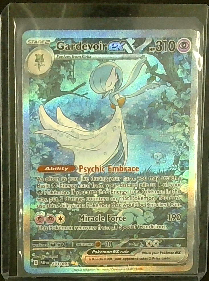 Pokemon TCG Gardevoir EX 233/091 Paldean Fates Secret Rare