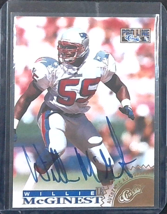1996 Pro Line Classic Willie McGinest Gold 138/250 Auto