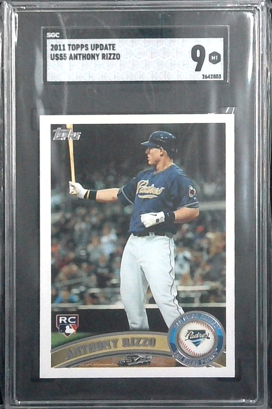 2011 Topps Update #US55 Anthony Rizzo Rookie Card - SGC  9