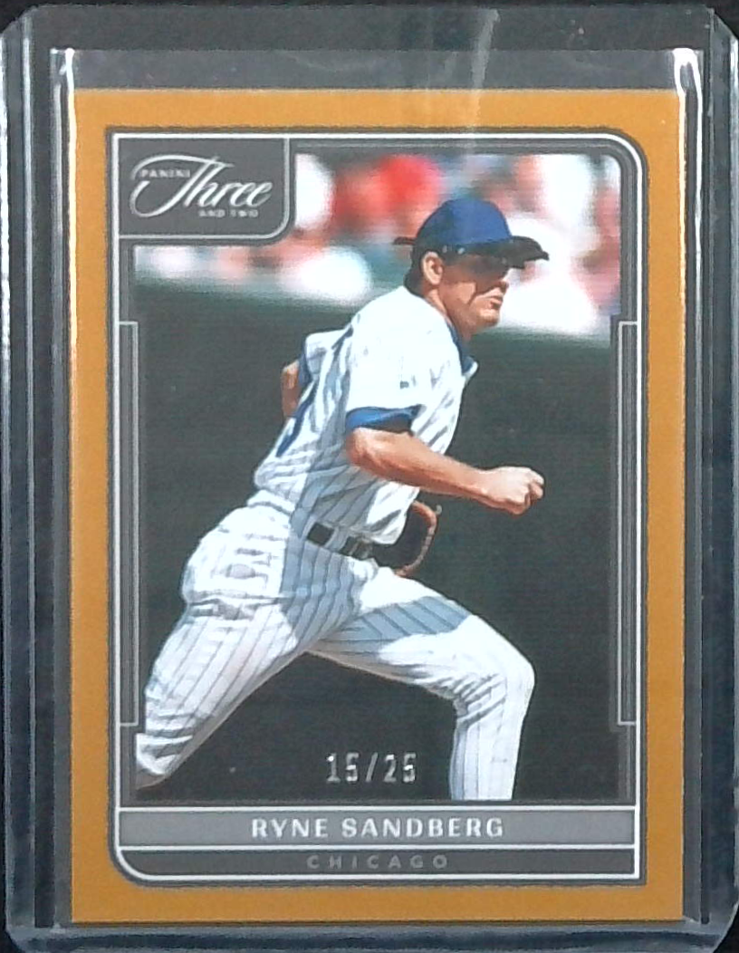 Ryne Sandberg 2022 Panini Three And Two Baseball Yellow /25