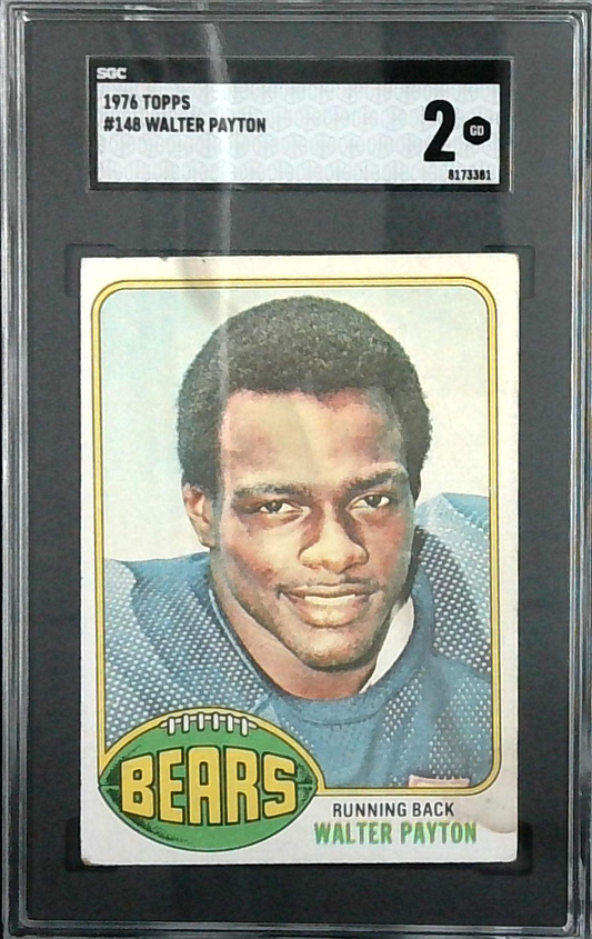 1976 Topps Walter Payton Rookie RC #148 SGC 2 Chicago Bears