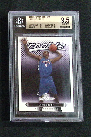 2003/04 Upper Deck MVP Chris Bosh Rookie BGS 9.5 Gem Mint