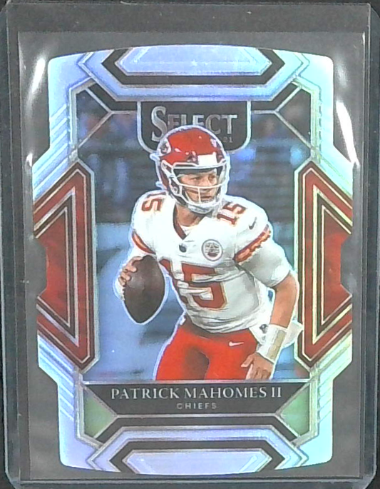 PATRICK MAHOMES II 2021 SELECT CLUB LEVEL FOOTBALL SILVER DIE CUT