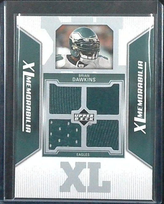 2004 Upper Deck Brian Dawkins XL Memorabilia Quad Relic