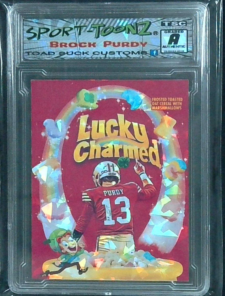 Brock Purdy Custom "Lucky Charmed" Card Great American Sports Cards