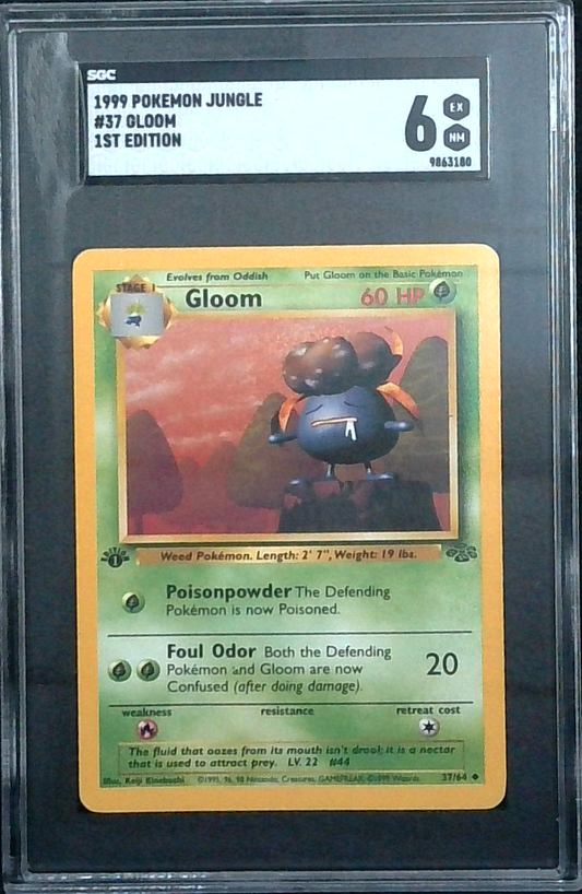 1999 Pokemon Jungle 1st Edition Gloom SGC 6