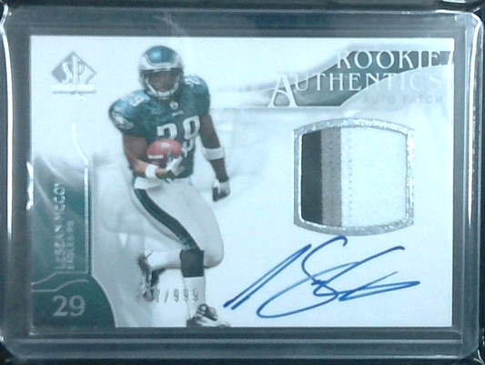 2009 SP Authentic LeSean McCoy Rookie Authentics Auto Jersey Patch /999 Eagles