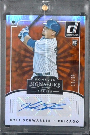 2016 Donruss Signature Series Kyle Schwarber Rookie Auto /25