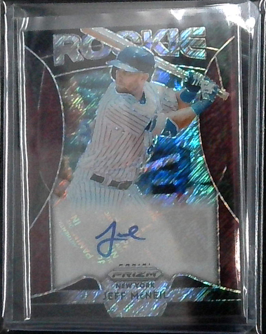 2019 Panini Prizm Jeff McNeil RC Rookie Auto #'d 19/25 Mets