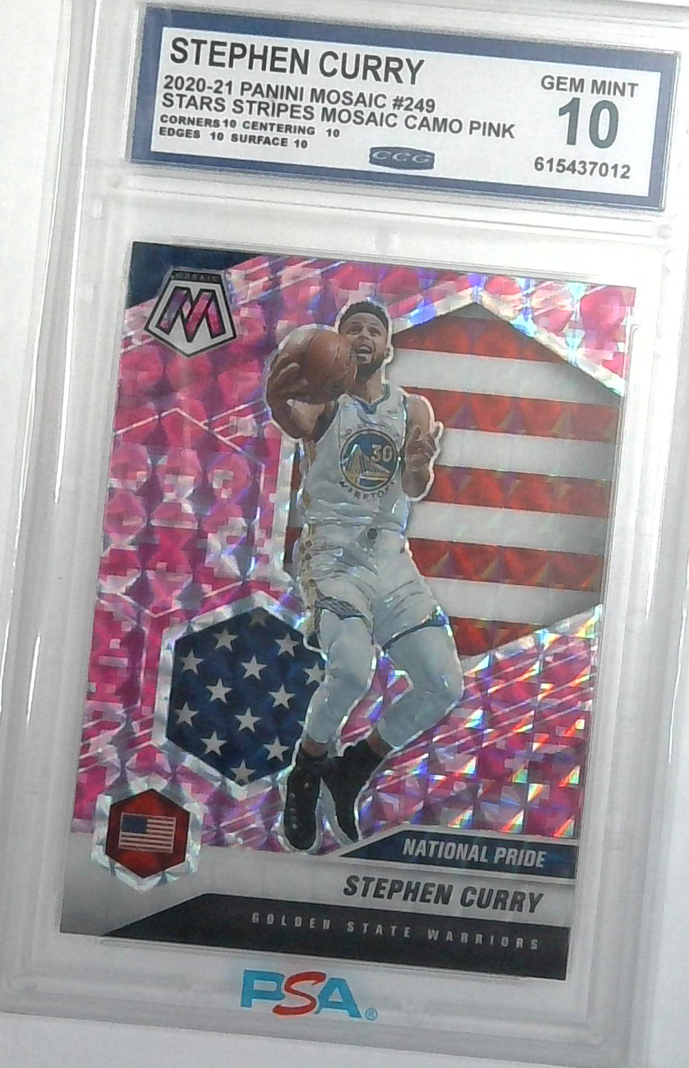 2020-21 Stephen Curry Pink Camo CCG 10