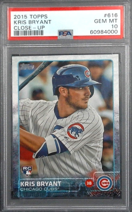 2015 Topps Kris Bryant Chicago Cubs #616 PSA 10 Rookie