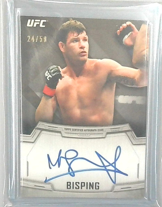 2014 topps ufc bisping auto /50