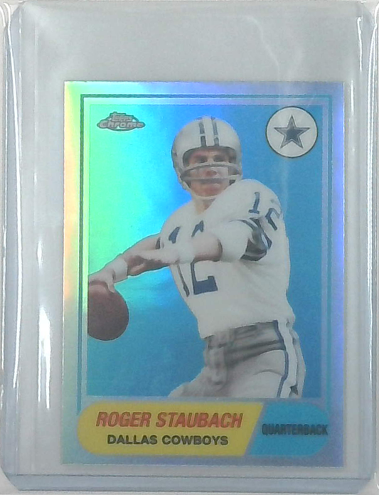 ROGER STAUBACH 2015 Topps Chrome Mini 60th Anniversary Refractor #T60-RS SP #/50