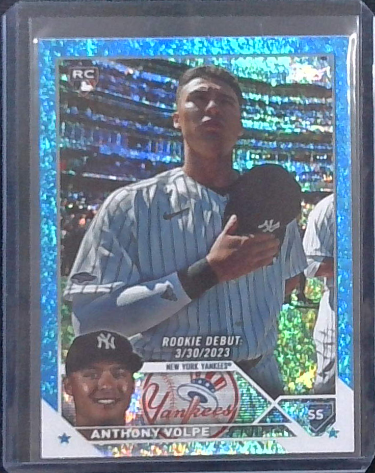 2023 Topps Update #US77 Anthony Volpe Blue /999 Yankees Rookie