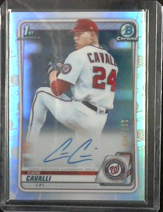 2020 BOWMAN DRAFT CADE CAVALLI AUTO REFRACTOR /499