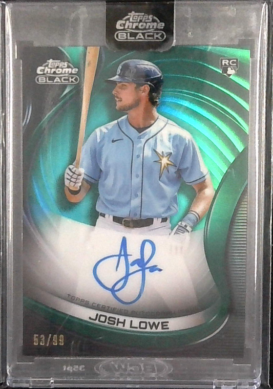 2022 Topps Chrome Black Josh Lowe Rookie Auto /99
