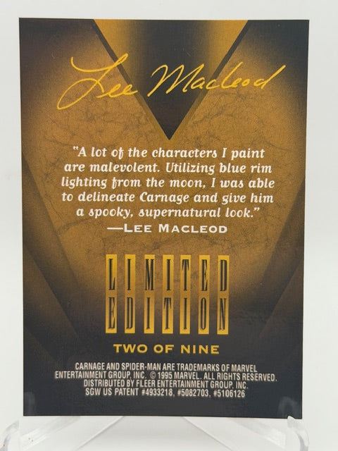 1992 MARVEL COMIC 30TH ANNIVERSARY SPIDERMAN II P-12 INSERT