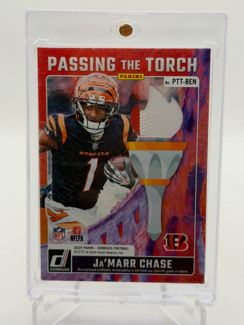 2024 Donruss Passing The Torch Dual Relic Chad Johnson Ja'Marr Chase