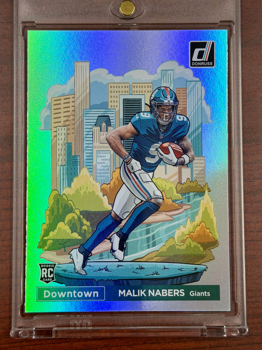 2024 Donruss Downtown #18 Malik Nabers Giants RC Rookie SSP CASE HIT