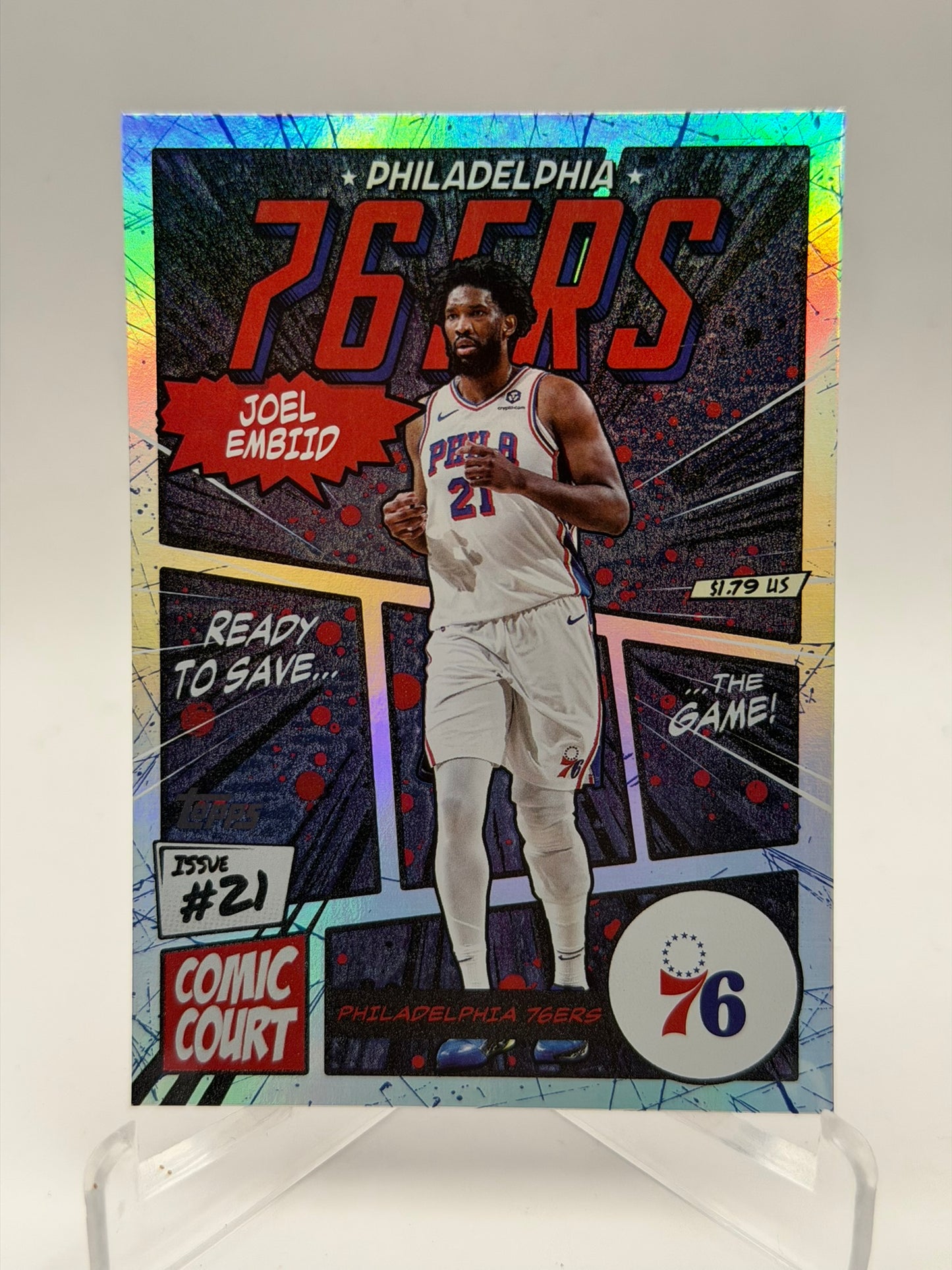 2025-26 Topps Joel Embiid - Comic Court - Case Hit SSP - #CC-8
