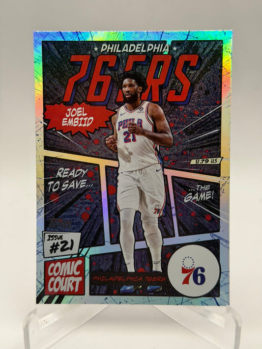 2025-26 Topps Joel Embiid - Comic Court - Case Hit SSP - #CC-8