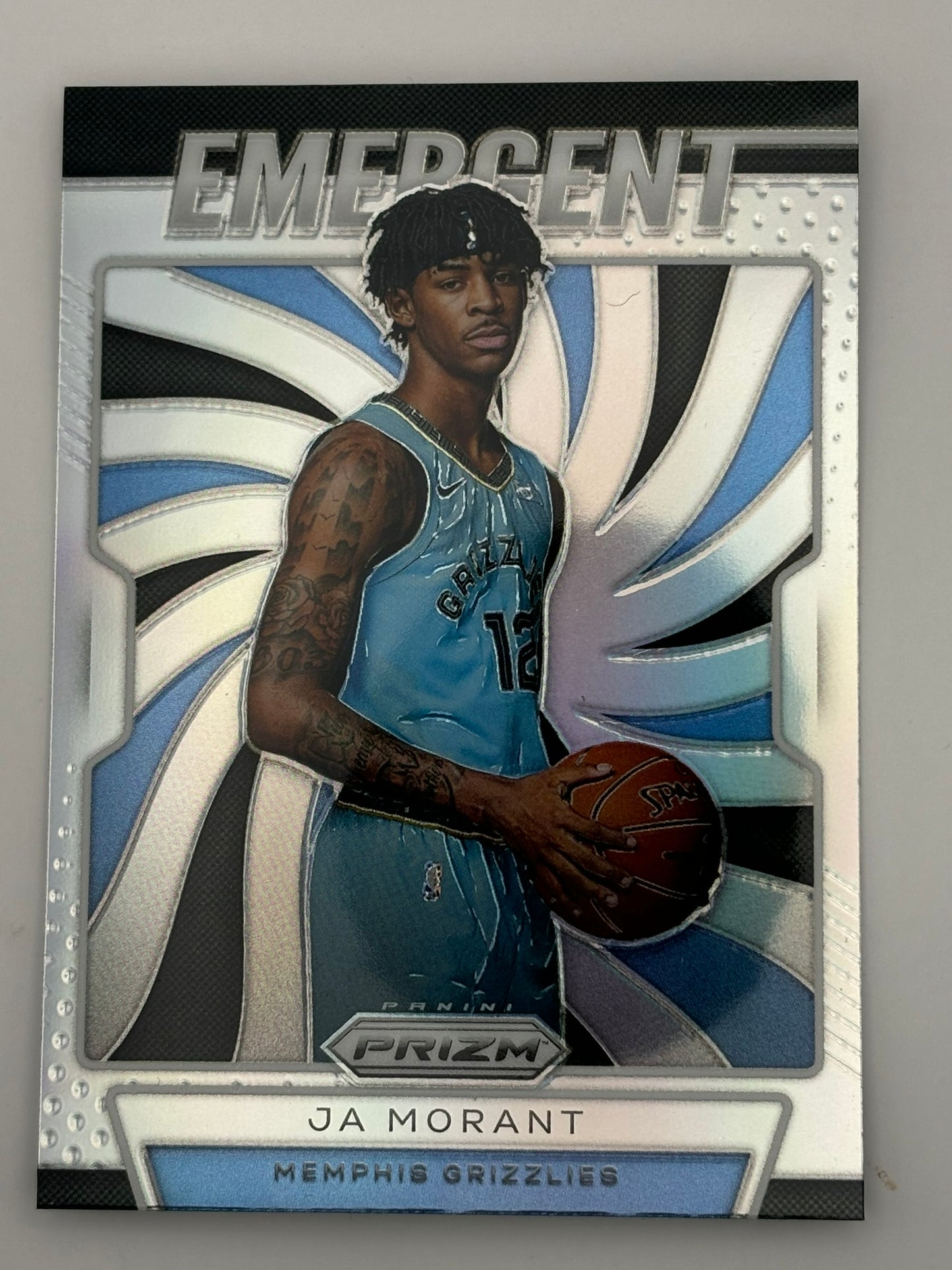 2019-20 Panini Prizm #17 Ja Morant Emergent Silver