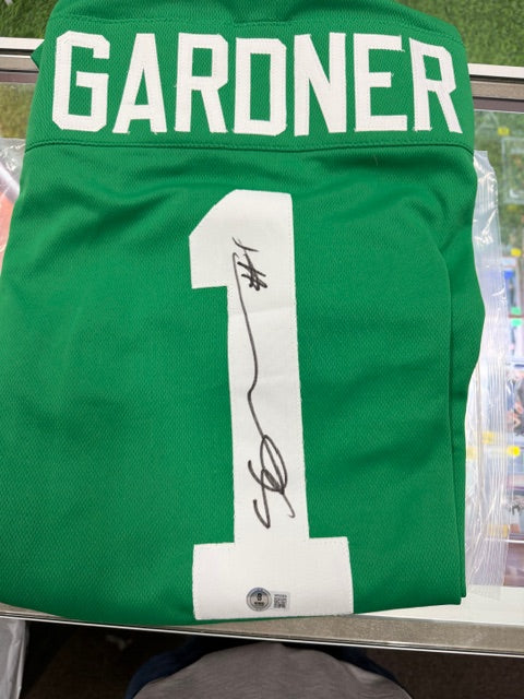 Ahmad "Sauce" Gardner Signed Green Custom Football Jersey Jets Beckett