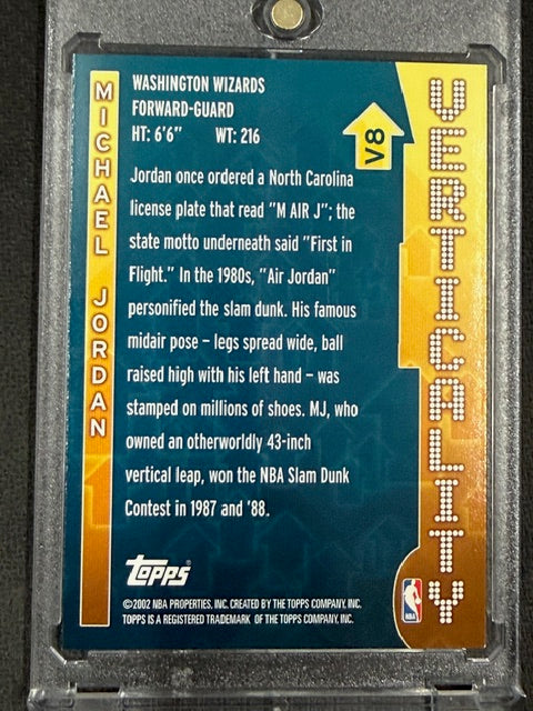 2002 Topps Verticality Michael Jordan