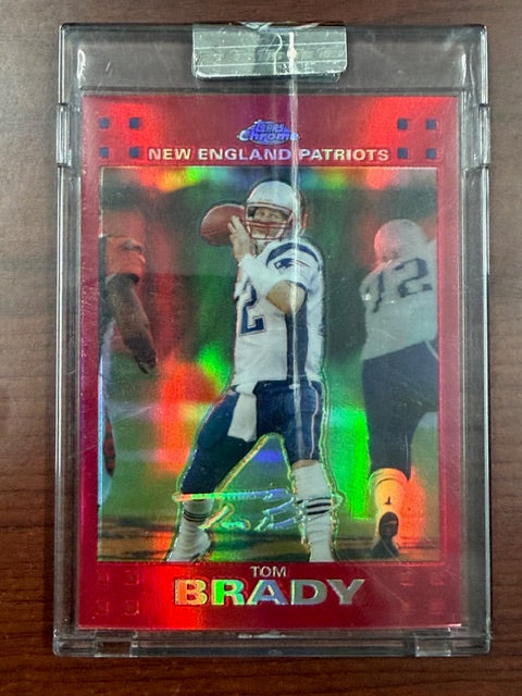 2007 Topps Chrome Tom Brady TC6 Red Refractor /139